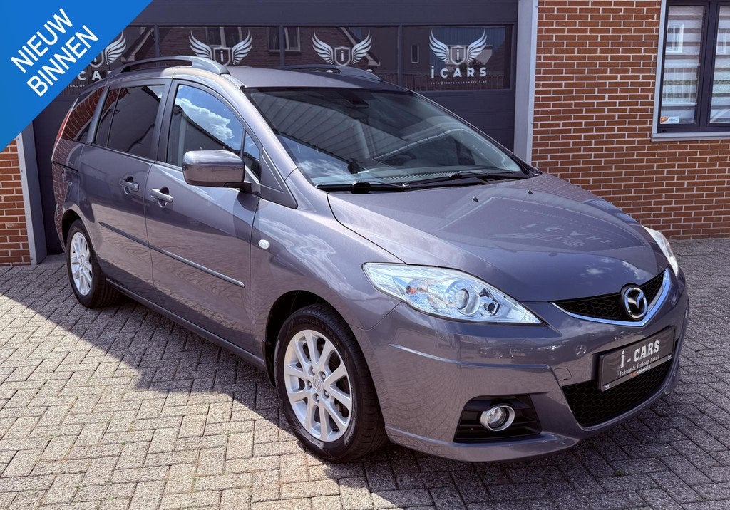 Mazda 5 2.0 TS Plus 1e eig. NAVI Dealer onderhouden, Auto's, Mazda, 145 pk, Stof, Gebruikt, 4 cilinders