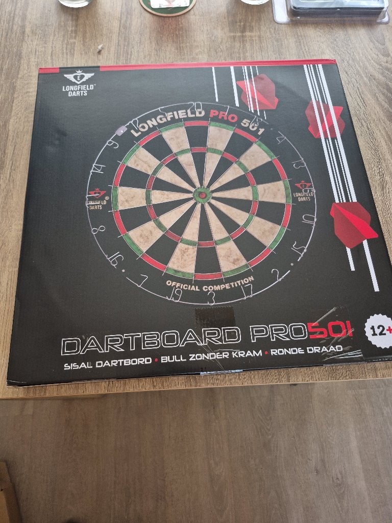 Dartbord Pro Nieuw In De Doos Met Pijlen Ook Nieuw, Ophalen of Verzenden, Nieuw, Dartbord