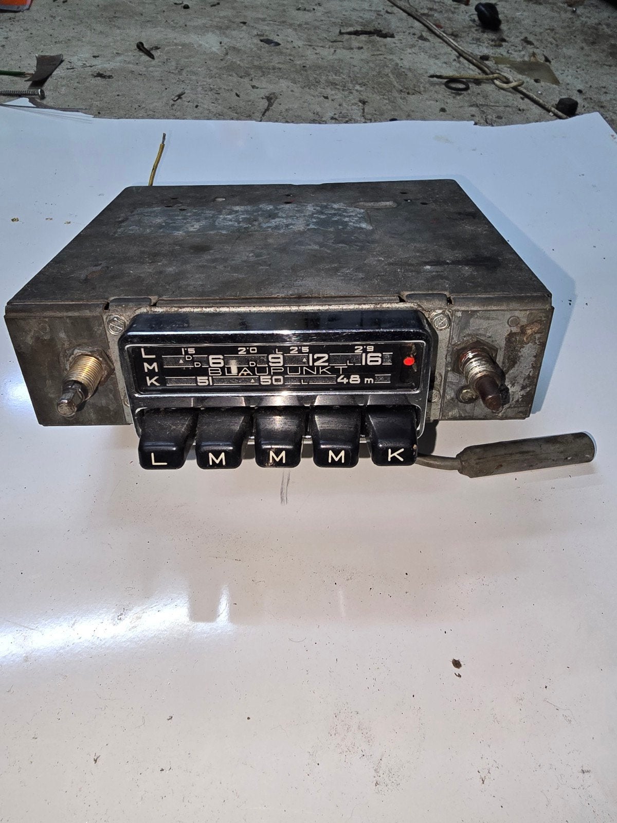 Unieke Blaupunkt Oldtimer Radio - Zeldzame Knoppenbezetting, Auto diversen, Ophalen of Verzenden, Gebruikt
