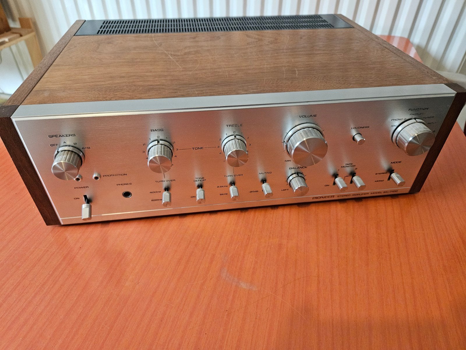 Pioneer SA-7100 Versterker - Vintage Audio, Audio, Tv en Foto, Versterkers en Receivers, Ophalen, Gebruikt, Pioneer, Minder dan 60 watt