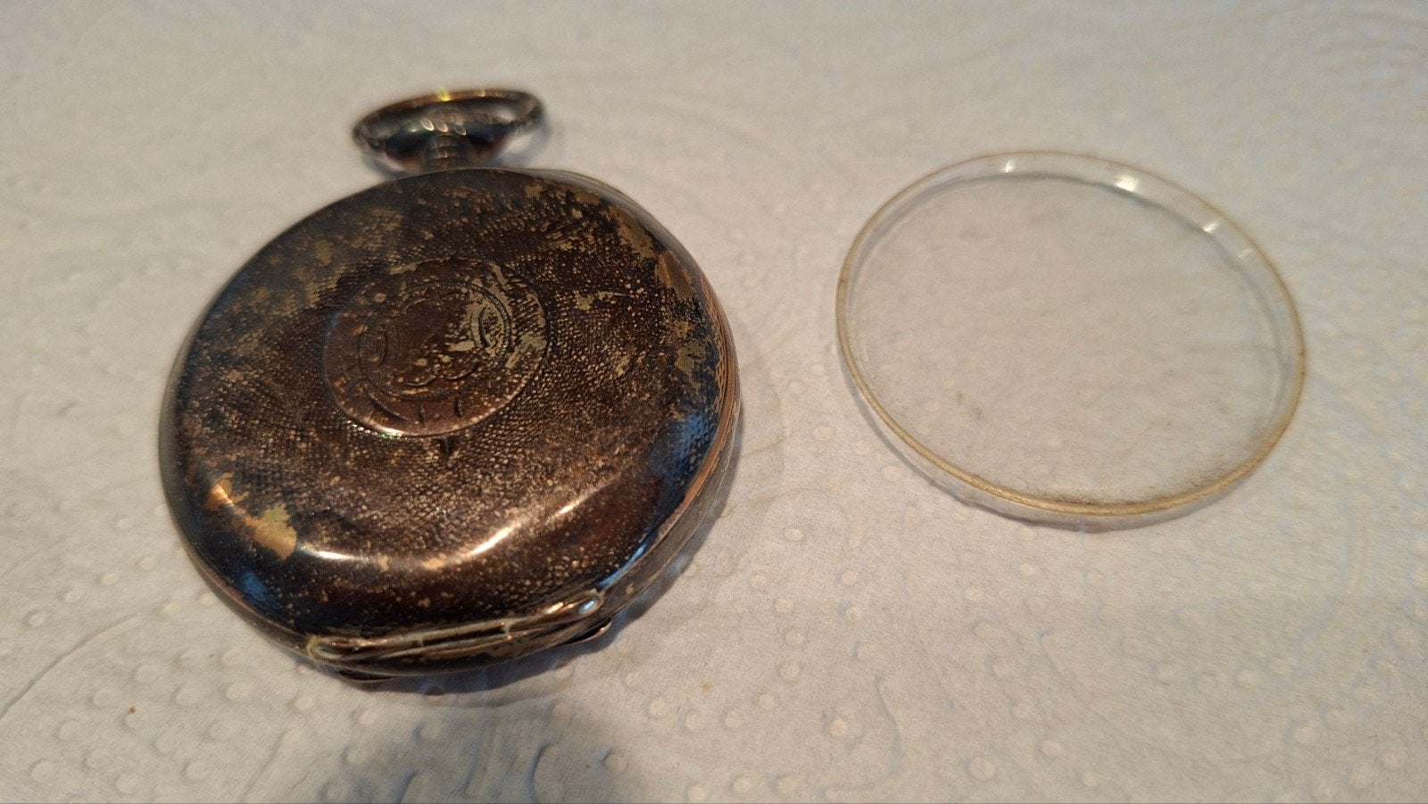 Antiek Zilveren Zakhorloge Kast 925 - Voor Restauratie, Sieraden, Tassen en Uiterlijk, Horloges | Antiek, Overige merken, Zakhorloge