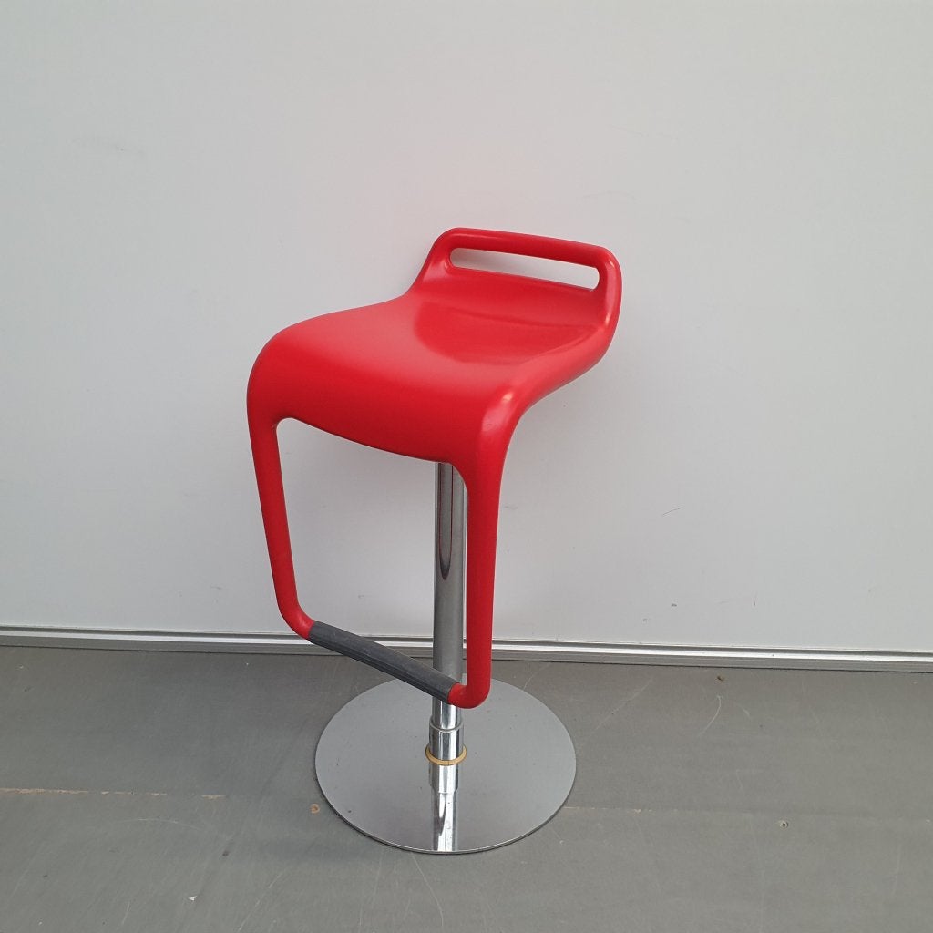 Segis Noon italiaans design kruk - rood kunststof, Niet ingevuld, Gebruikt, Niet ingevuld, Niet ingevuld
