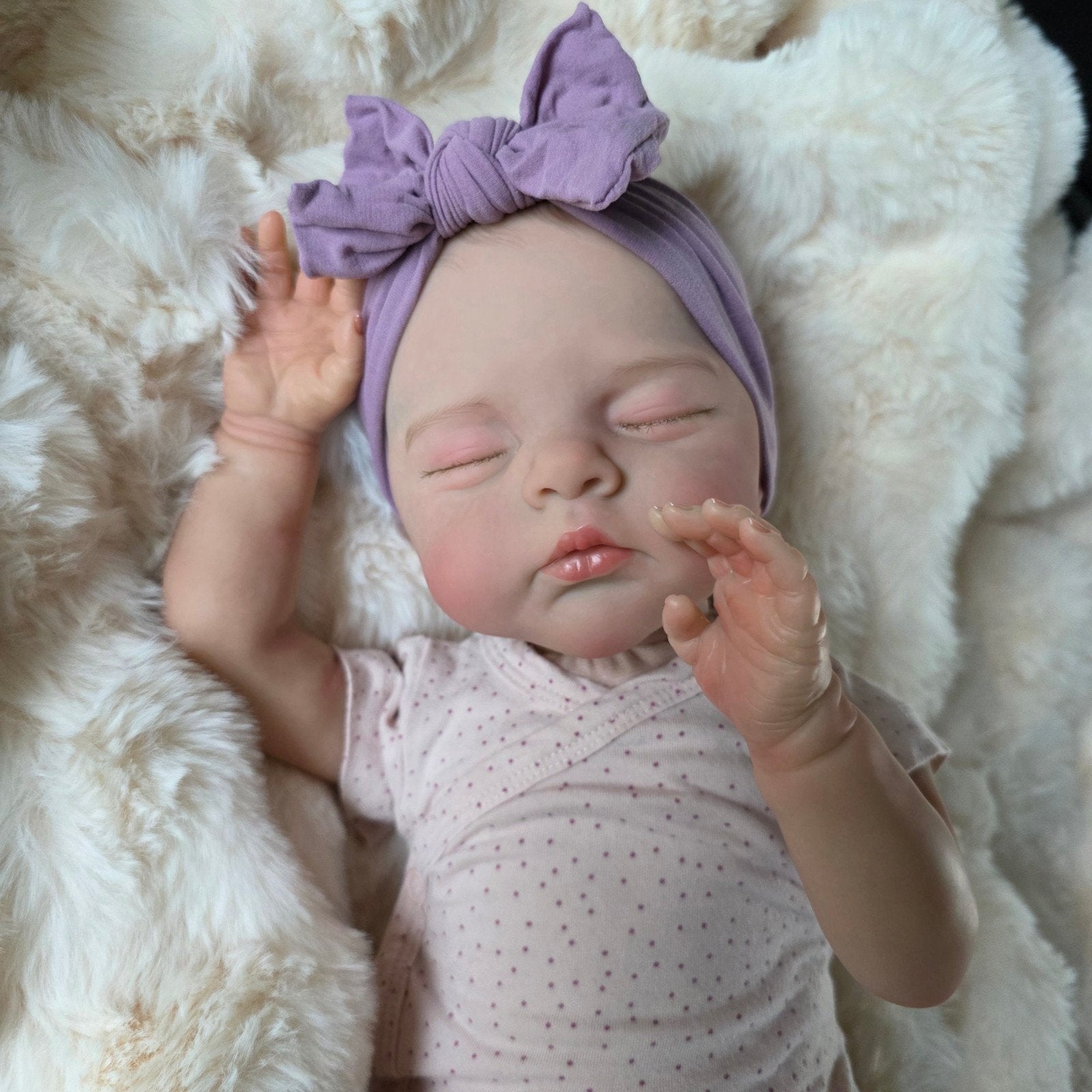 Reborn baby pop Demi - 50 cm - Incl. outfit en accessoires, Nieuw, Ophalen of Verzenden, Levensecht of Reborn, Hongkong Aonpeng International Co. Ltd.