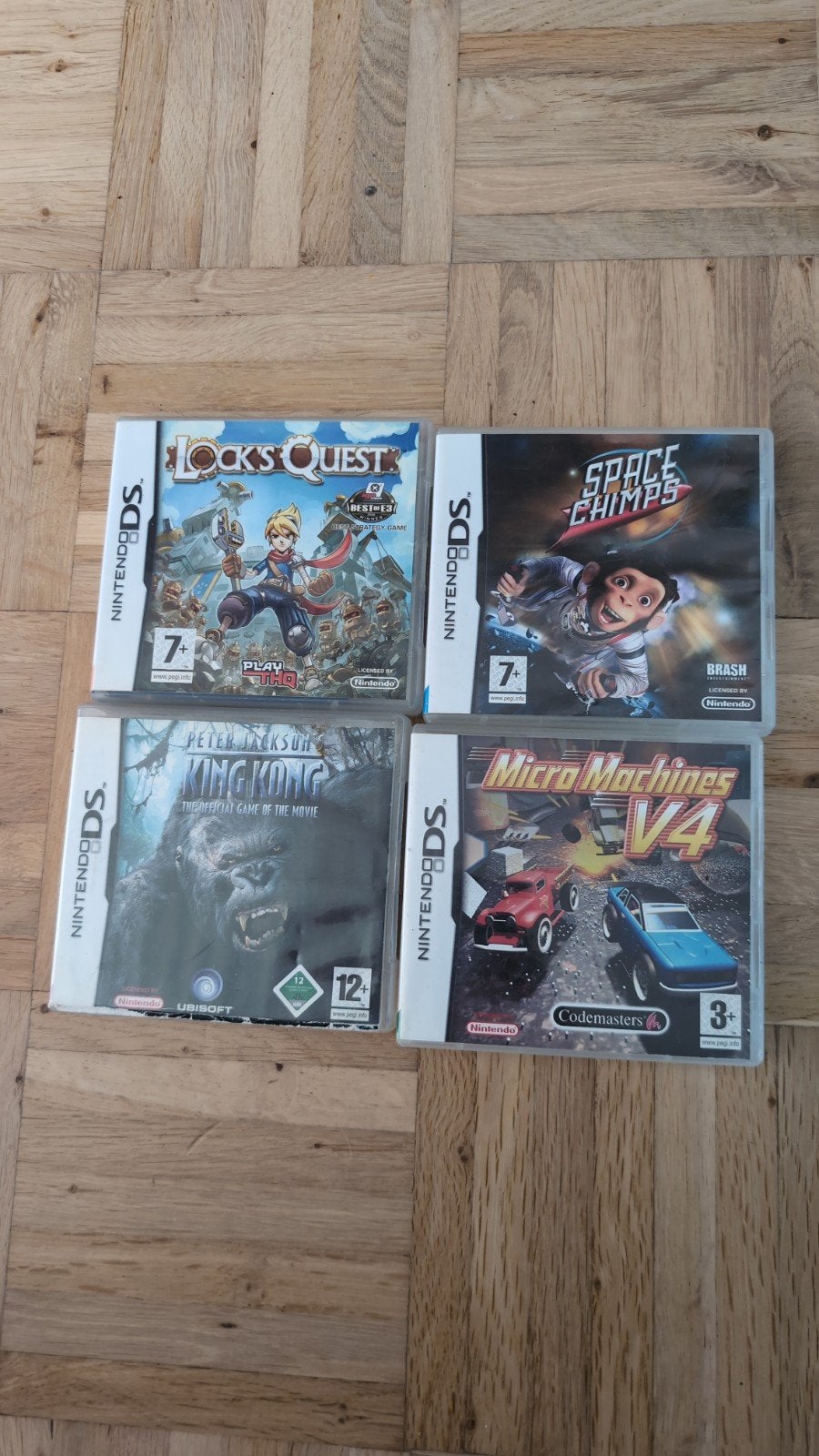 DS Games: Lock's Quest, Space Chimps, King Kong, Mic, Avontuur en Actie, Gebruikt, 1 speler, Ophalen of Verzenden