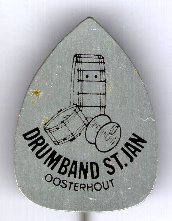 Drumband St. Jan blik muziek speldje ( L_195), Verzenden, Zo goed als nieuw, Merk, Speldje of Pin
