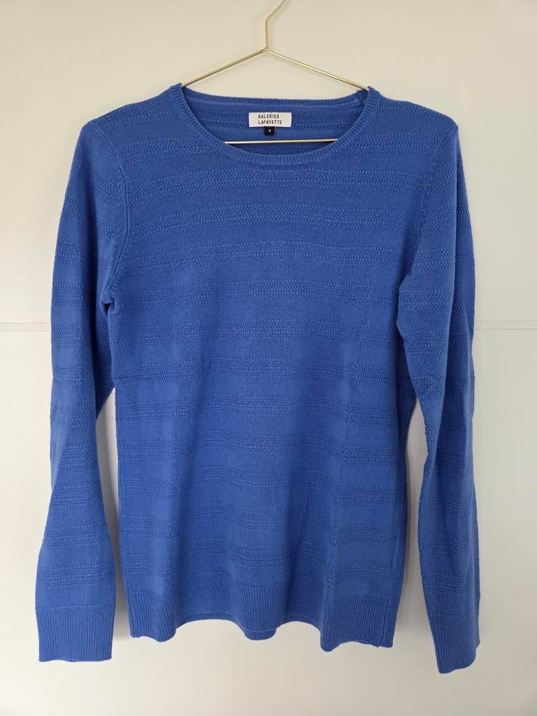 Blauw truitje van Galeries Lafayette in maat S, Kleding | Dames, Ophalen of Verzenden, Zo goed als nieuw, Maat 36 (S), Blauw