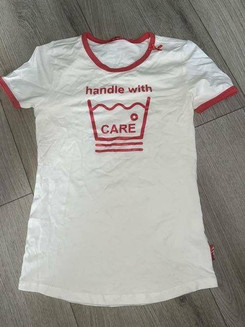 Br@nd shirt tshirt 158 164 off white rood, Gebruikt, Br@nd, Shirt of Longsleeve, Verzenden