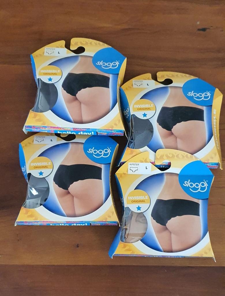 4 Sloggi Hot Hips Hipsters maat L, Sloggi, Ophalen of Verzenden, Zwart, Slip