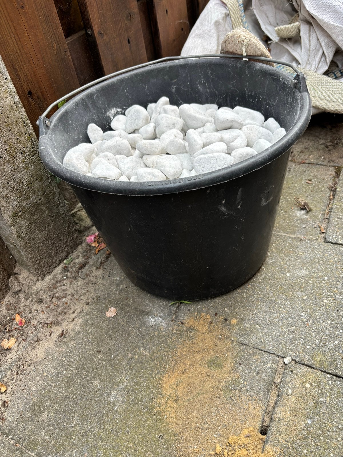 Witte stenen / kiezels, Tuin en Terras, Ophalen, Gebruikt, Wit, Grind