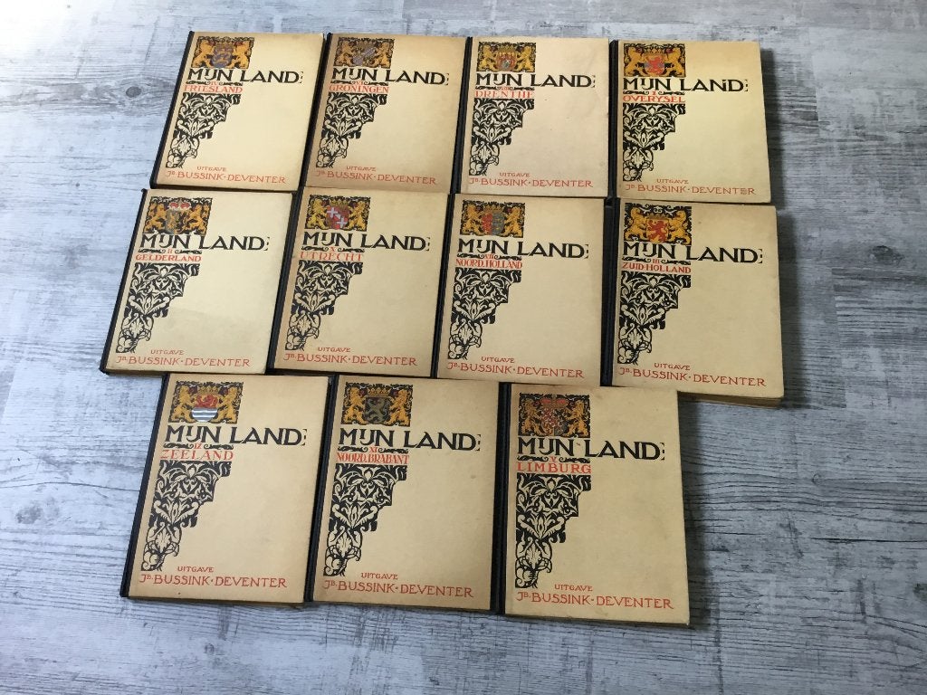 Plaatjesalbum Mijn Land, alle provincies Bussink Deventer, Ophalen, Gelezen, G.j.Nijland, Plaatjesalbum