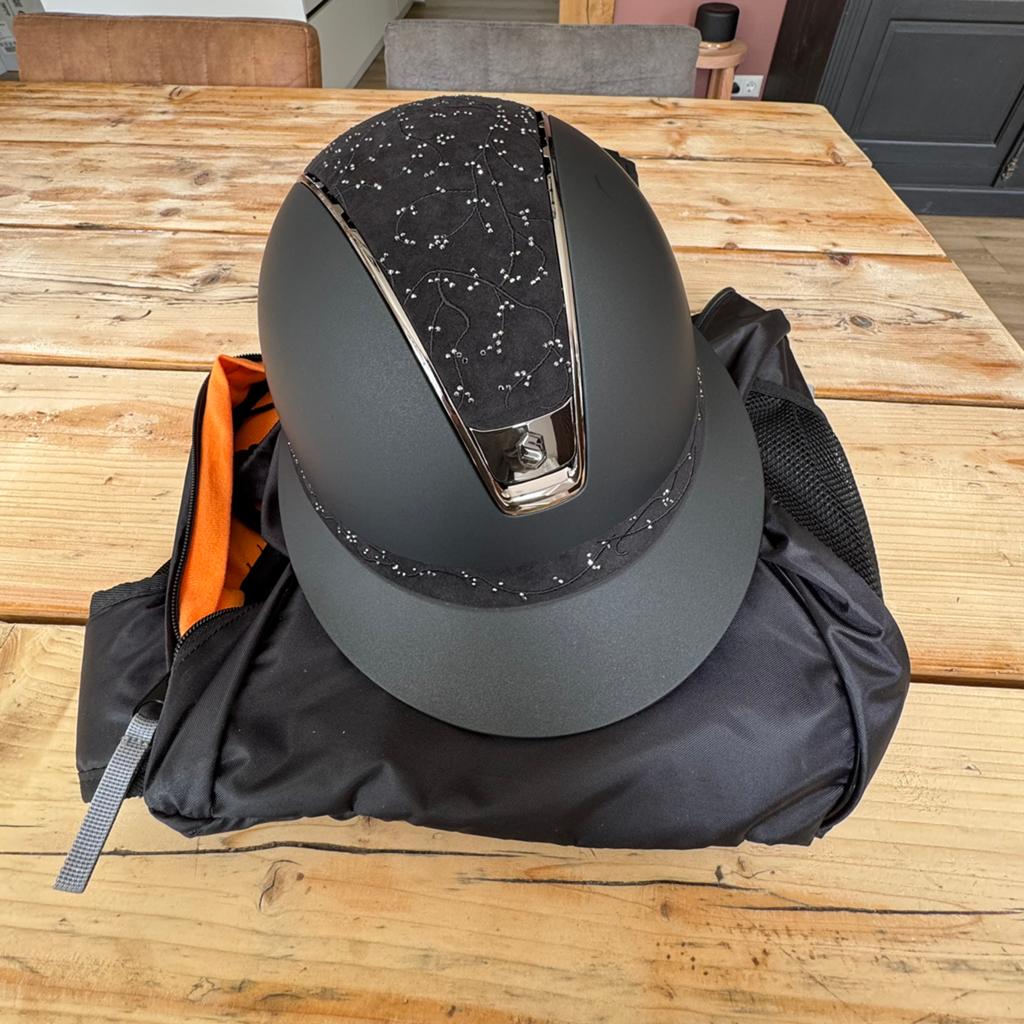 Samshield 2.0 Miss Shield zwart shadowmatt crystal leaf, Dieren en Toebehoren, Paardrijkleding, Ophalen of Verzenden, Zo goed als nieuw