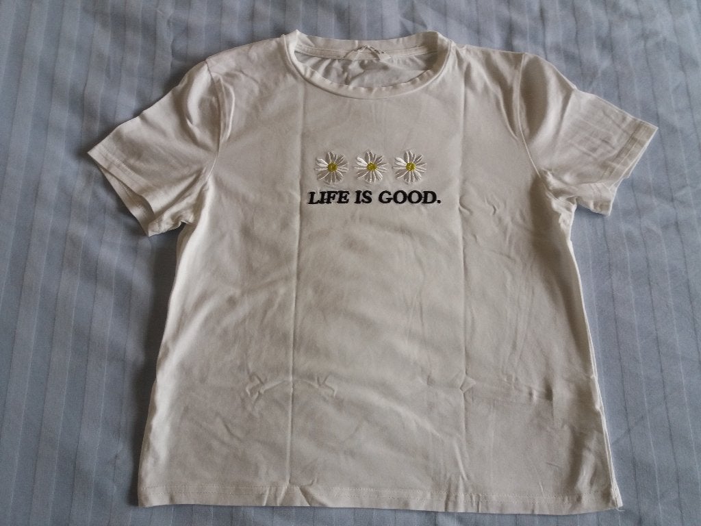 Heel mooi shirt merk Shein maat 152 wit met bloemetjes, Meisje, Shein, Ophalen of Verzenden, Zo goed als nieuw
