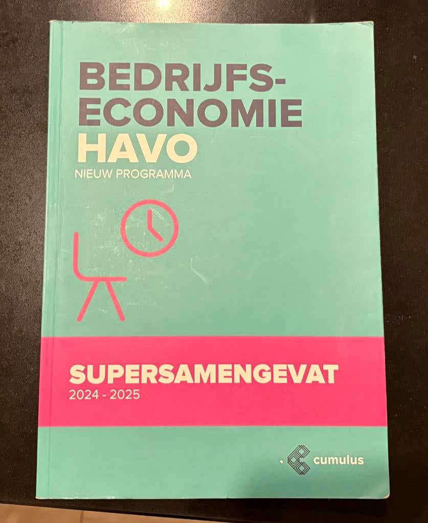 Supersamengevat Bedrijfseconomie 2024/25, Boeken, Ophalen of Verzenden, Zo goed als nieuw, HAVO, Bedrijfseconomie of M&O