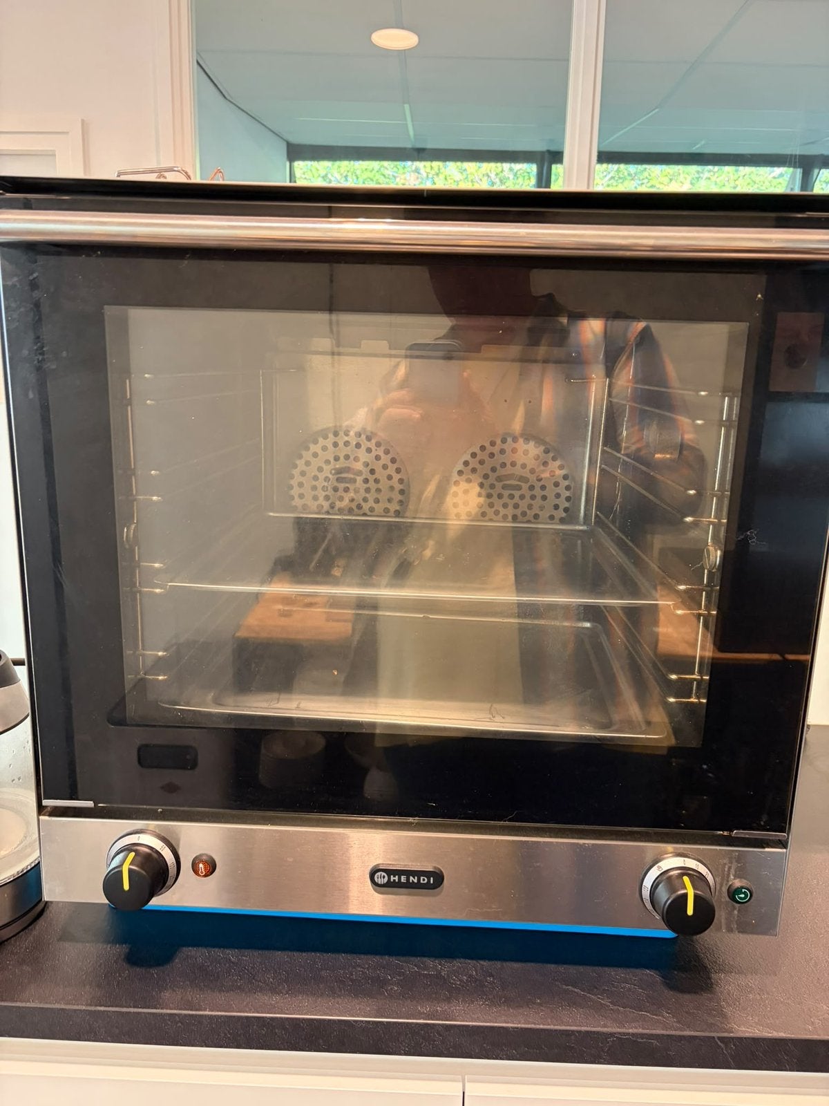 Hendi Heteluchtoven Vrijstaand, Ophalen, Minder dan 45 cm, Horeca-oven, Zo goed als nieuw
