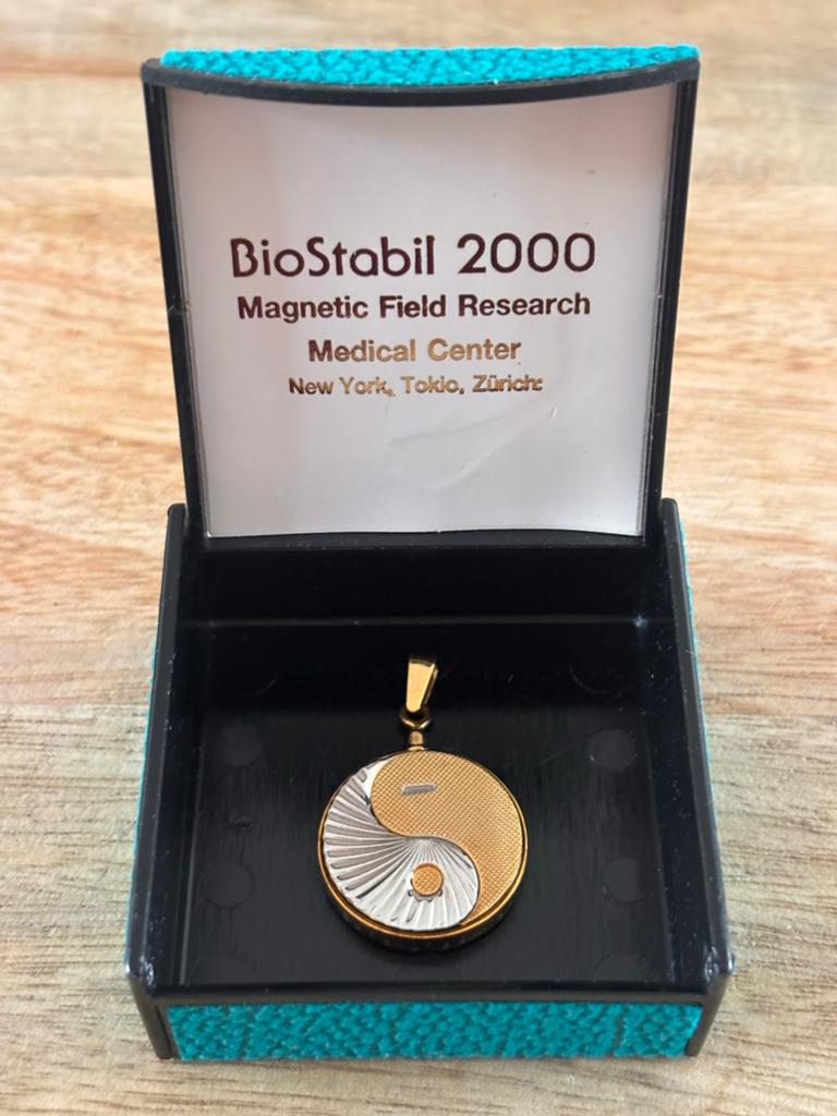 BioStabil 2000 Yin Yang Hanger - Zilver en Goudkleurig, Sieraden, Tassen en Uiterlijk, Kettinghangers, Zo goed als nieuw, Zilver