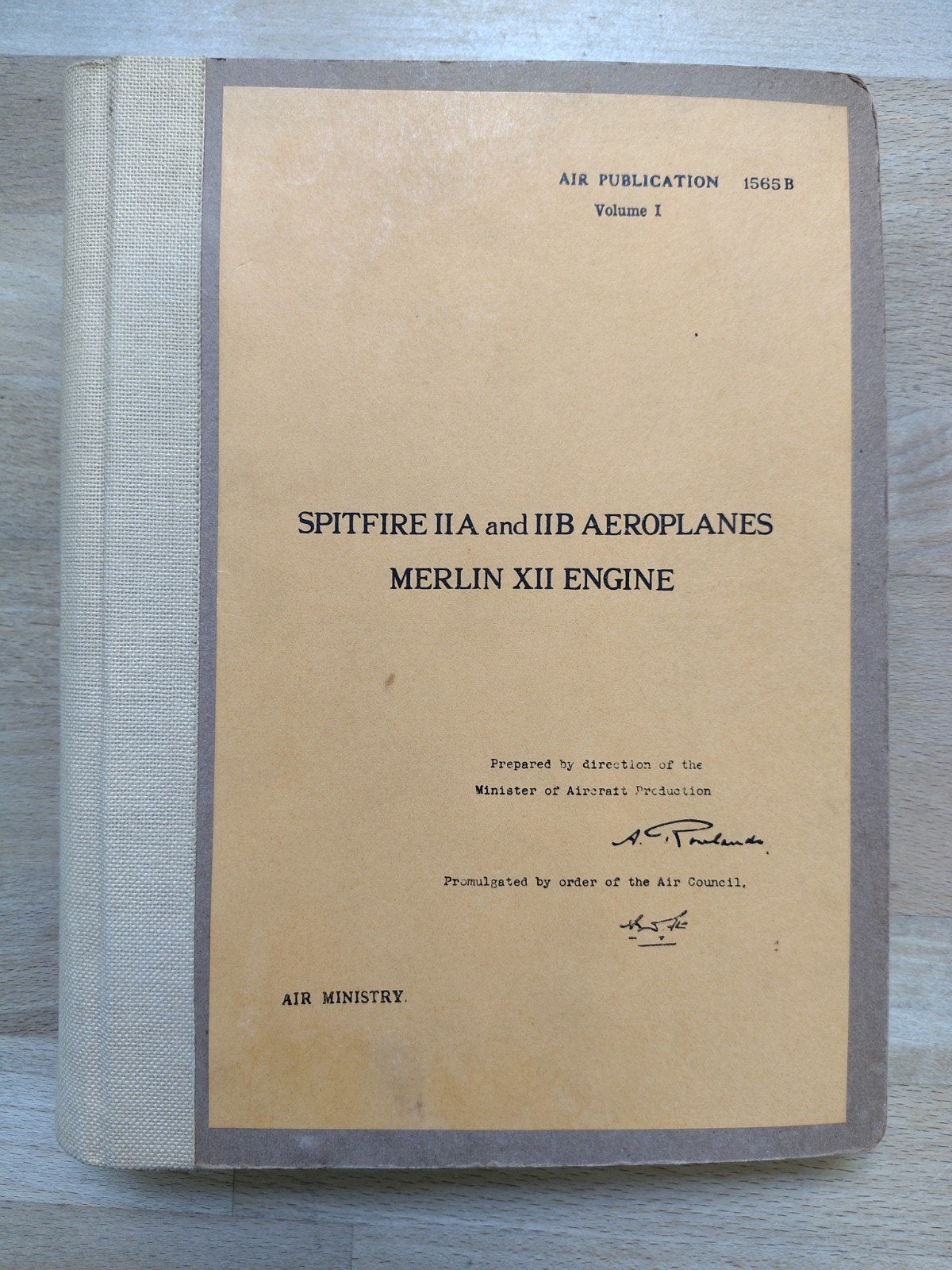 RAF AP1565, Spitfire manual royal air Force, Ophalen of Verzenden, Luchtmacht, Engeland