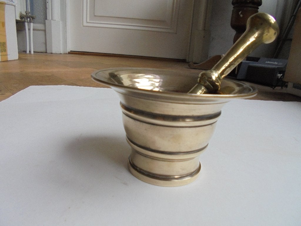 Antieke Messing vijzel (K-BKB-80), Ophalen