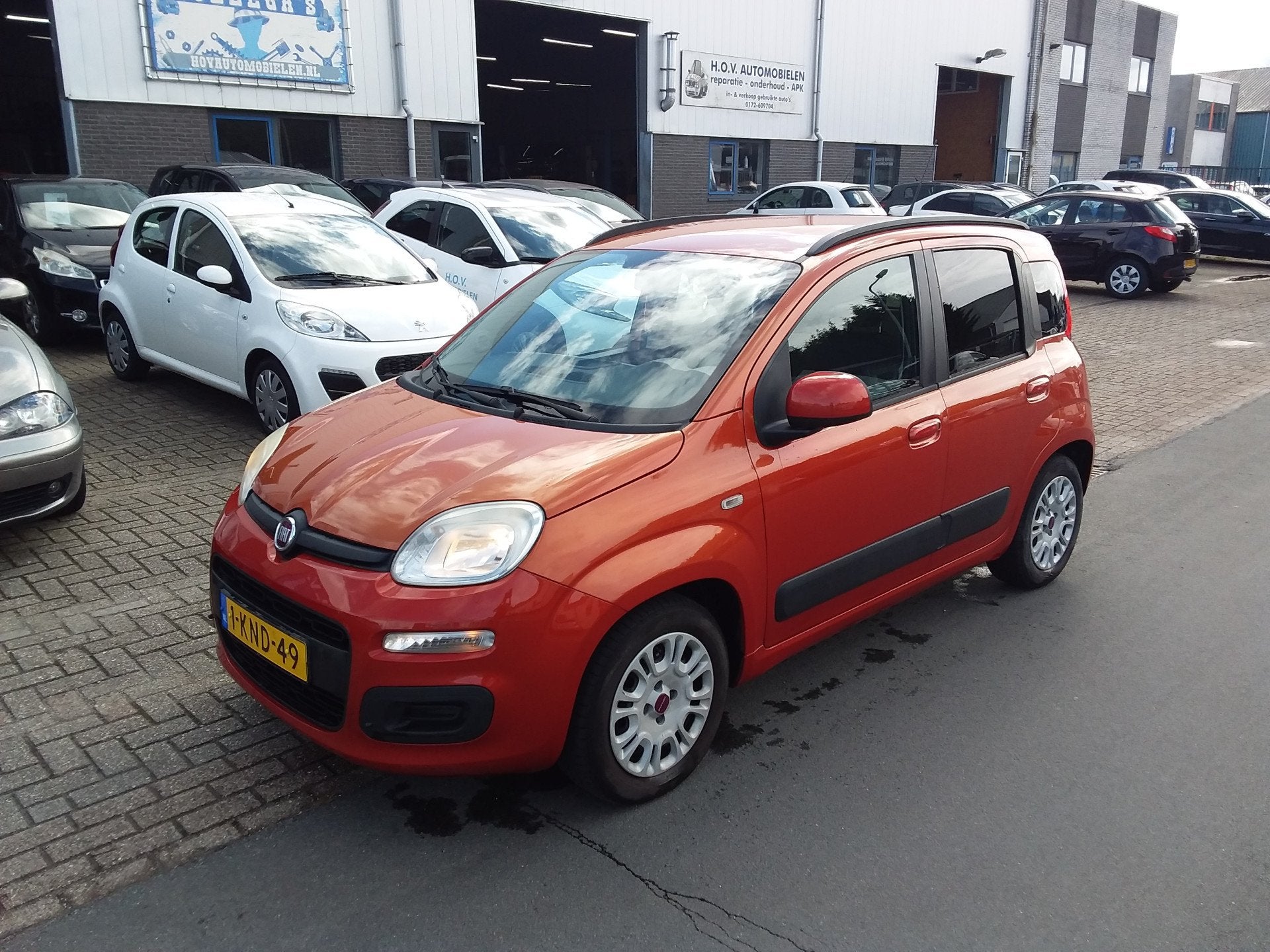 Fiat Panda 0.9 TwinAir Lounge (bj 2013), Euro 5, Stof, Gebruikt, Panda