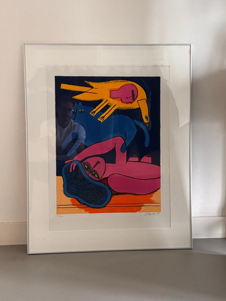 Gesigneerde zeefdruk van Corneille, Antiek en Kunst, Kunst | Litho's en Zeefdrukken, Ophalen