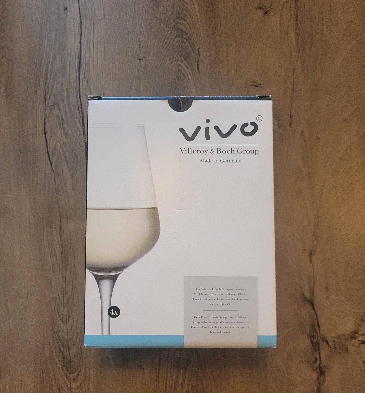 Vivo Villeroy & Boch wijnglazen (4 stuks), Ophalen, Glas of Glazen, Nieuw, Glas
