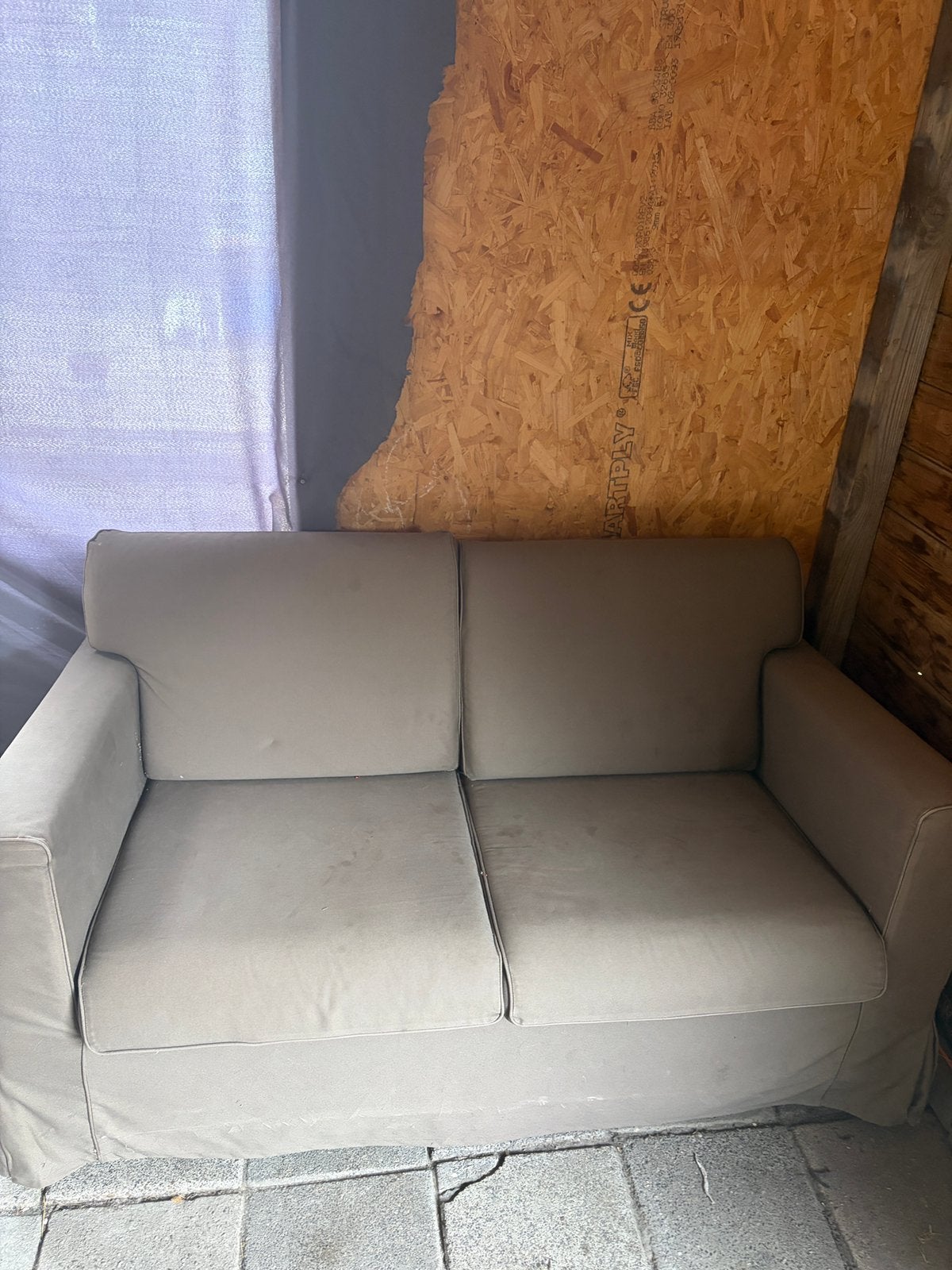 Gratis 2 pers bank, Ophalen, Gebruikt, 75 tot 100 cm, Tweepersoons