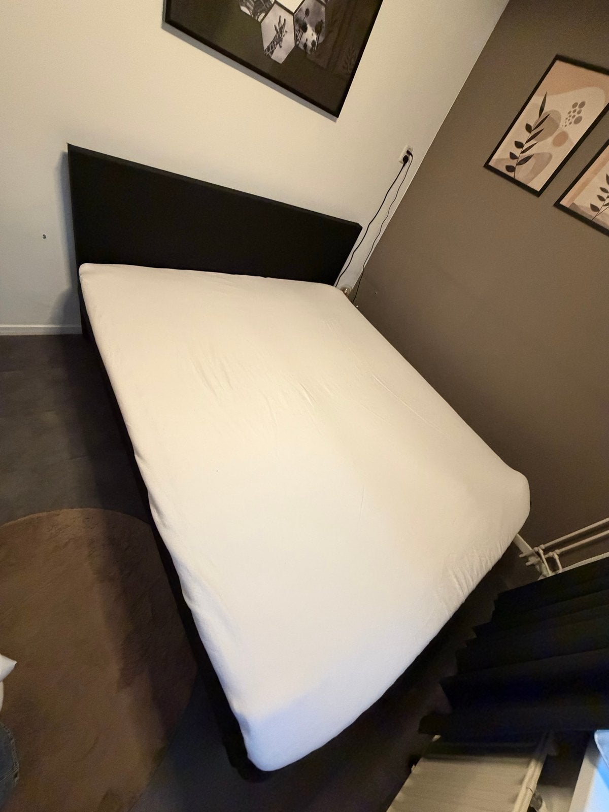 Tweepersoons boxspring bed 180x210 cm met topper, Huis en Inrichting, Ophalen, Gebruikt, 210 cm, Tweepersoons