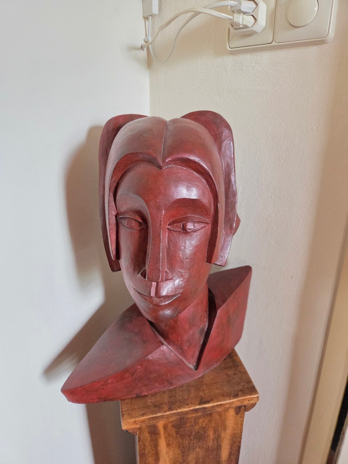keramiek kunst Lady in Red beeld Art deco, Antiek en Kunst, Ophalen