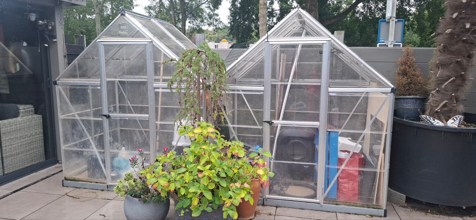 Tuinkas 208x185x208 cm - Ideaal voor uw tuin, Ophalen, Glas, Aluminium