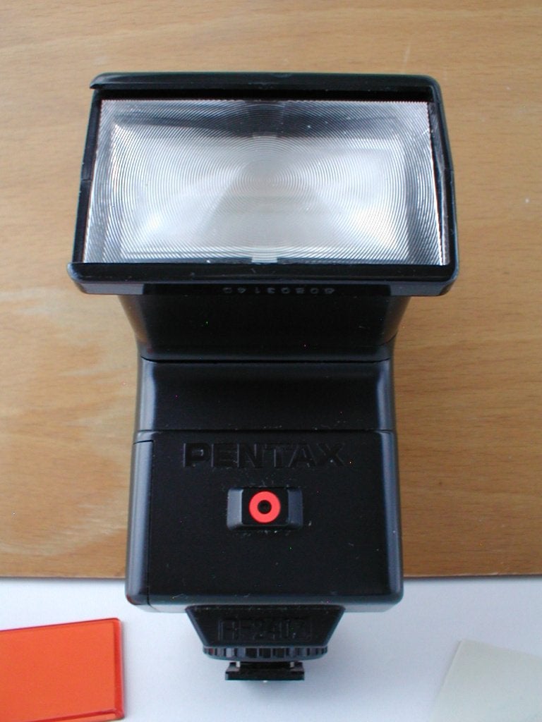 Pentax AF 240Z flitser, Ophalen of Verzenden, Gebruikt, Pentax, Kantelbaar