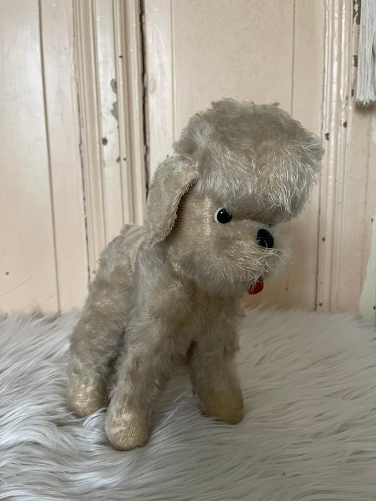 Vintage pluchen hondje / poedel, Ophalen of Verzenden