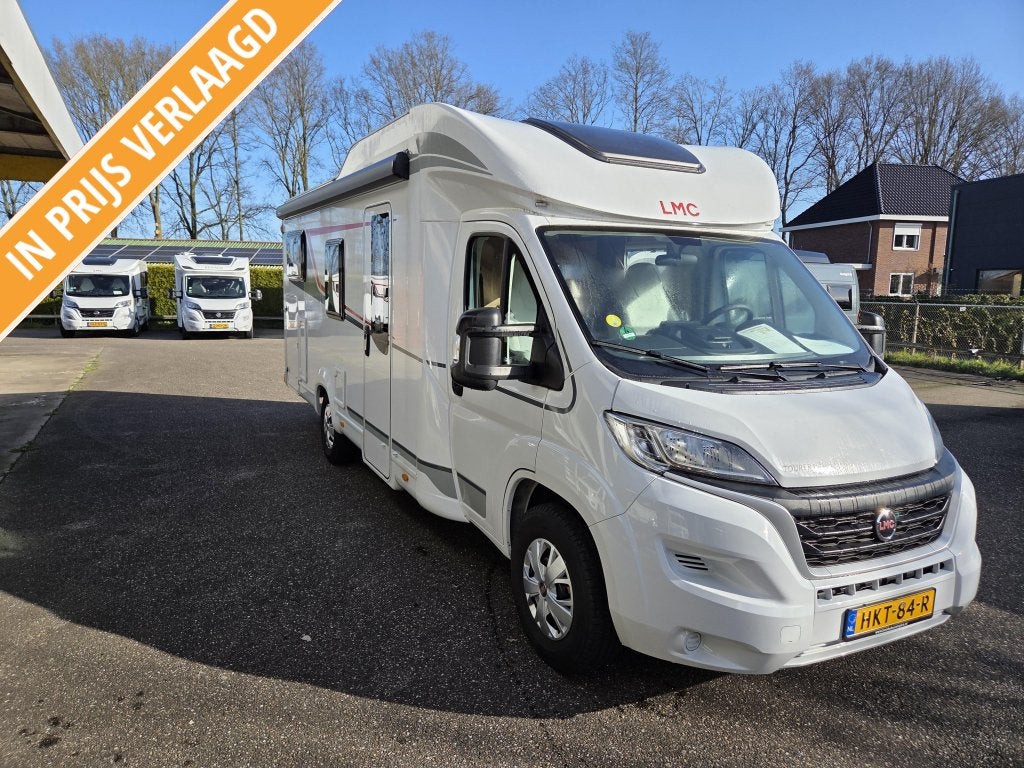 LMC Tourer Lift H 730 G ruim met lengtebedden, Caravans en Kamperen, Campers, Standaard zit, Ringverwarming, Fiat, Luifel