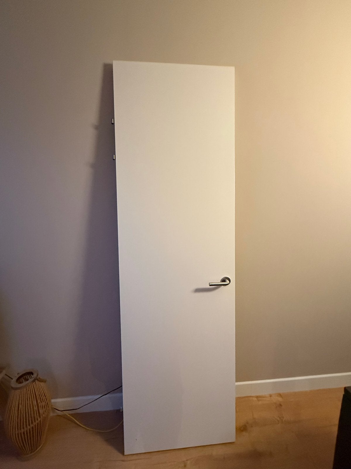 Witte binnendeur 232 x 70 cm met klink, Ophalen, Gebruikt, Minder dan 80 cm, 215 cm of meer