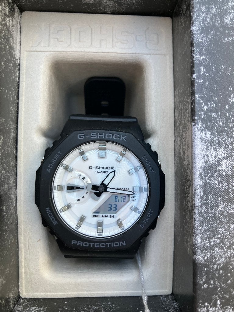 Casio G-Shock GA-2100WD-1AER horloge, Sieraden, Tassen en Uiterlijk, Horloges | Heren, Casio, Kunststof, Polshorloge, Kunststof