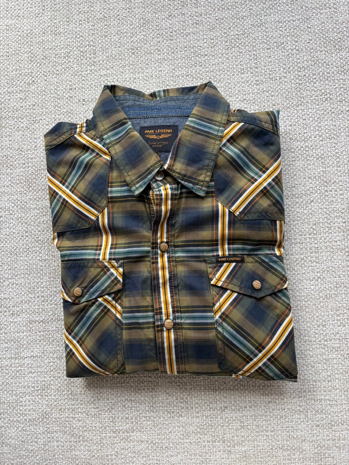 PME Legend geruit overhemd maat L z.g.a.n., Ophalen of Verzenden, Zo goed als nieuw, Overige kleuren, Halswijdte 41/42 (L)