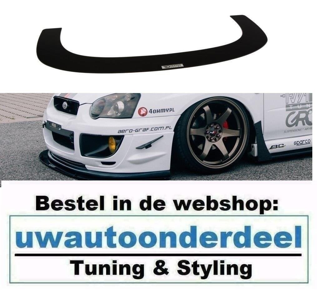 Maxton Spoiler Lip Splitter Voor Subaru Impreza MK2 WRX, Verzenden, Automotive Parts, A.parts@hotmail.nl, Trasmolenlaan 12 3447 GZ Woerden