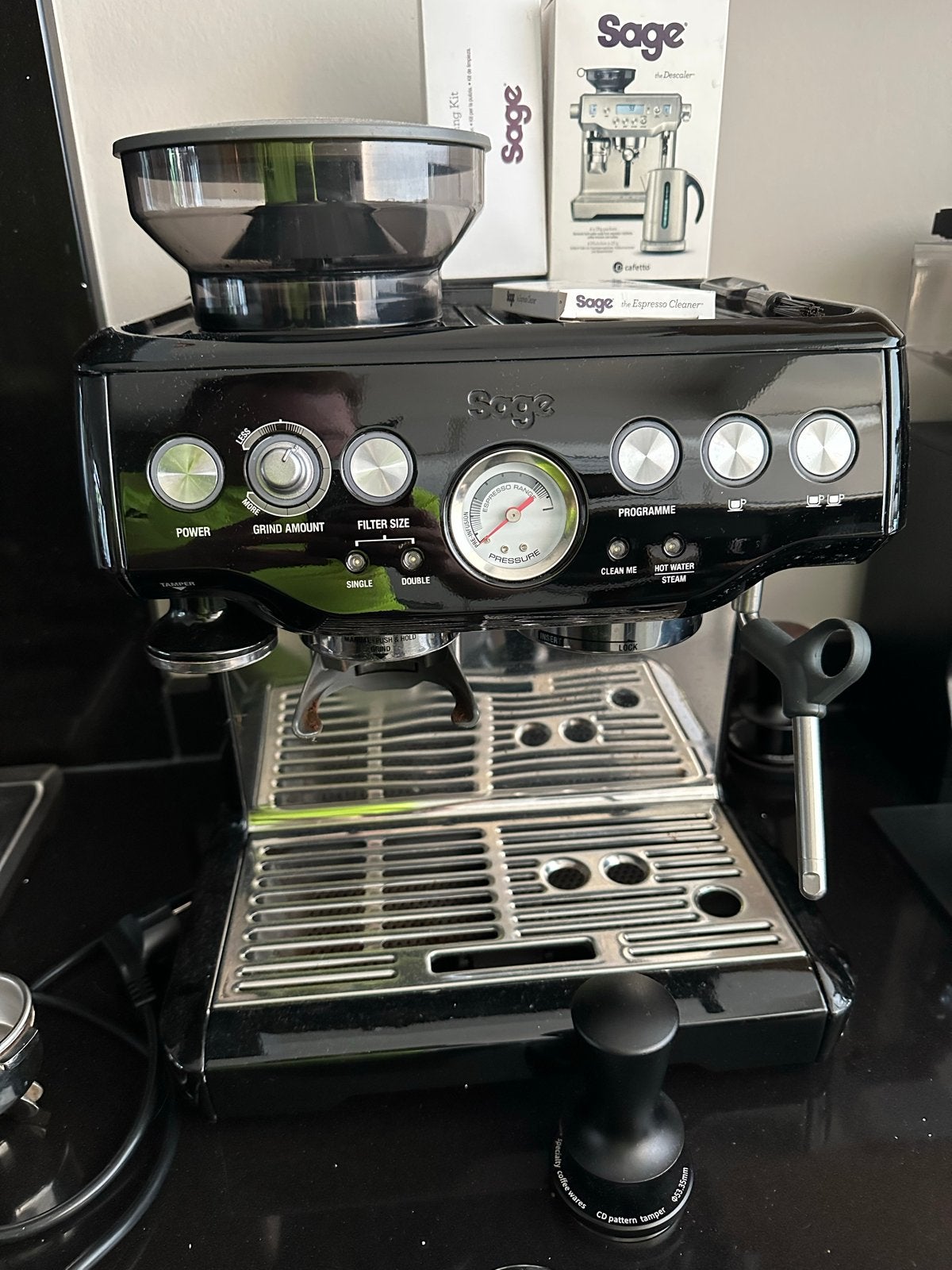 Sage Barista Espressomachine, Ophalen, Afneembaar waterreservoir, Espresso apparaat, Koffiebonen