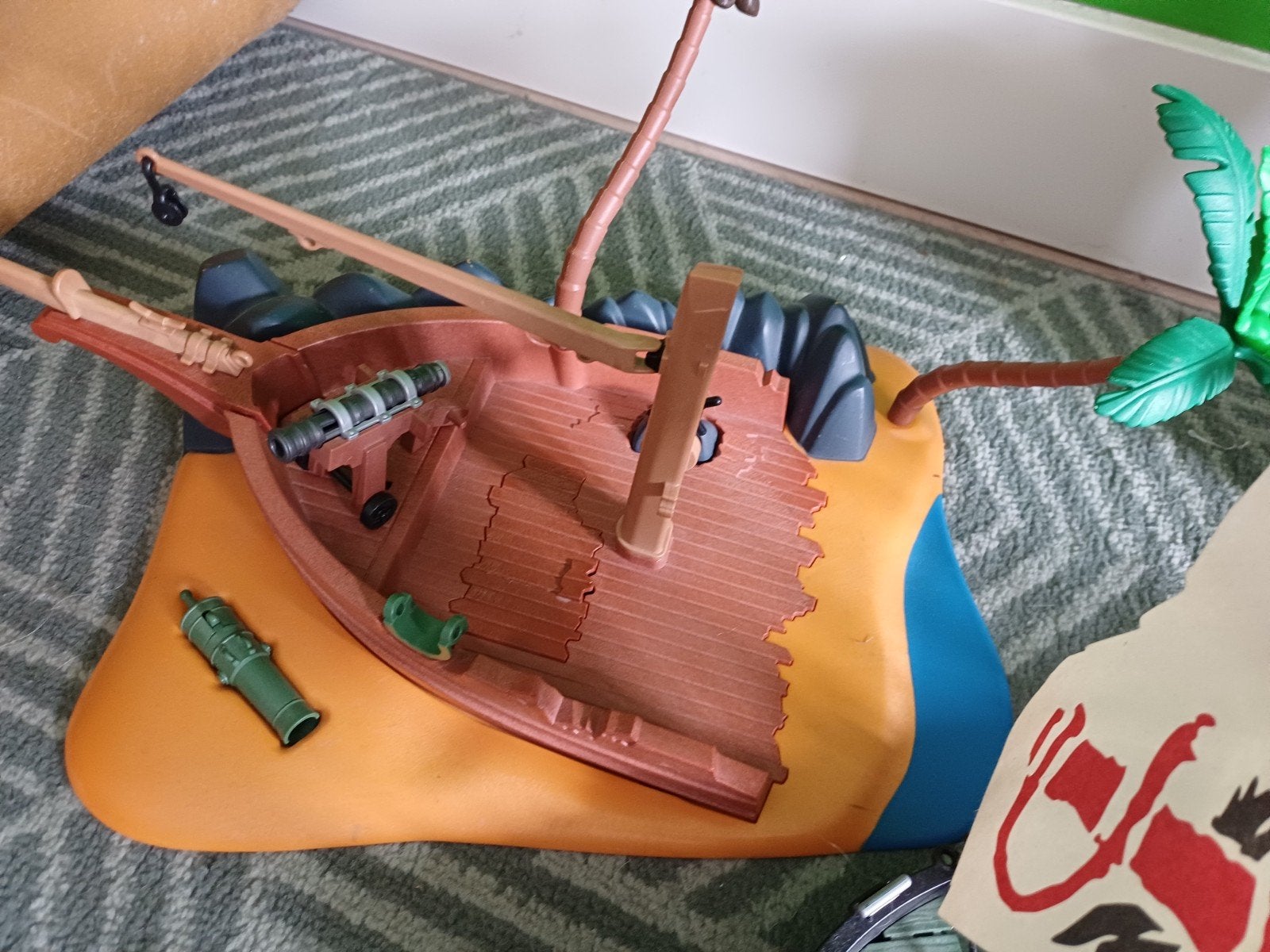 Playmobil Piratenschip en Schateiland Set, Pirates, Gebruikt, Complete set, Ophalen of Verzenden