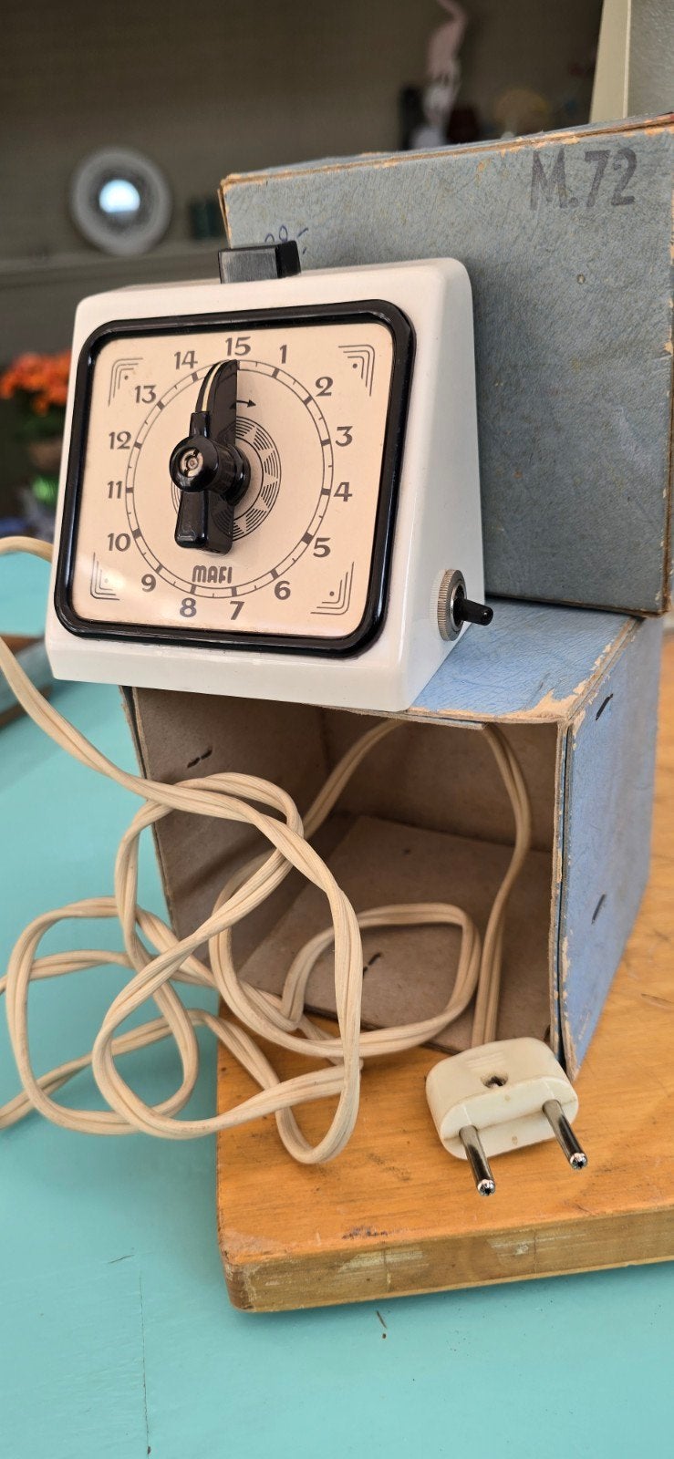 Vintage MAFI tijdschakelaar - Retro design, Antiek en Kunst, Ophalen of Verzenden