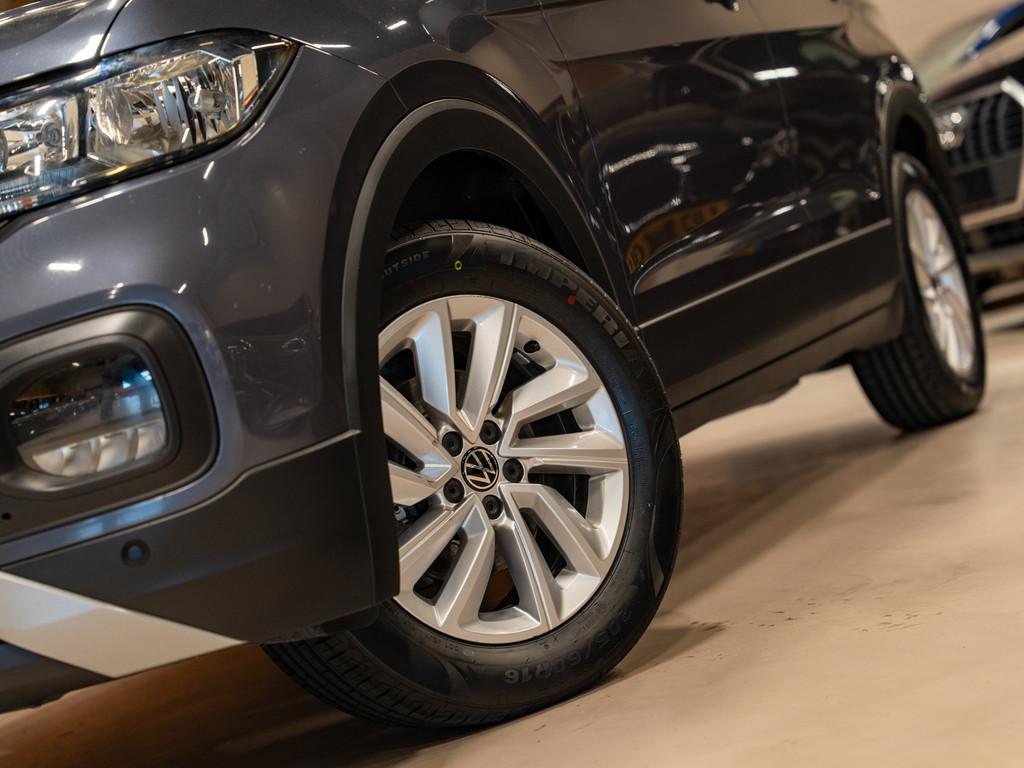 Volkswagen T-CROSS 1.0 TSI DSG Life, Apple Carplay, Android, Auto's, Volkswagen, Gebruikt, Zwart, Bedrijf, LED verlichting