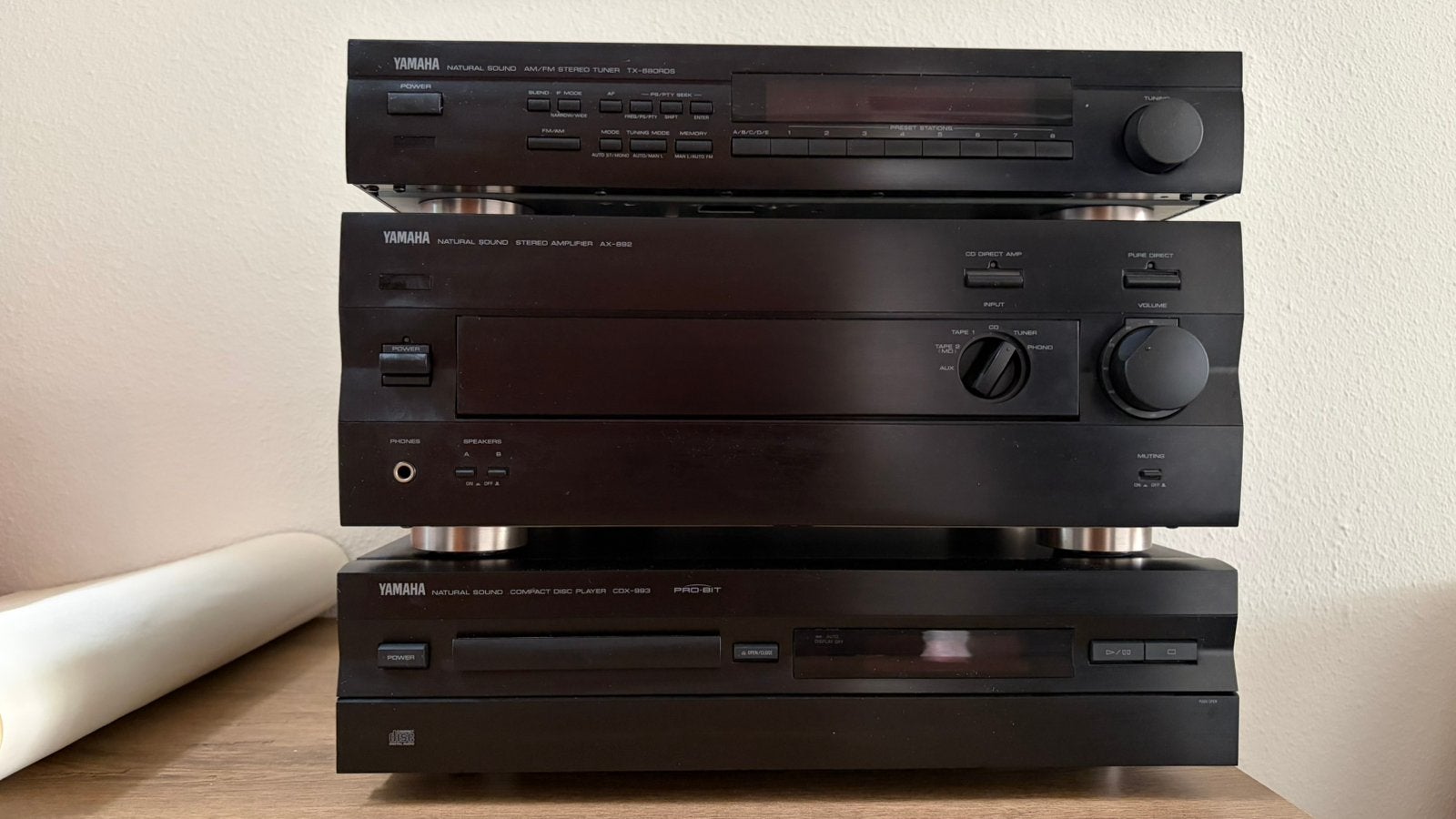 Yamaha Hifi Set: Versterker, Tuner, CD speler, Ophalen, Cd-speler, Losse componenten