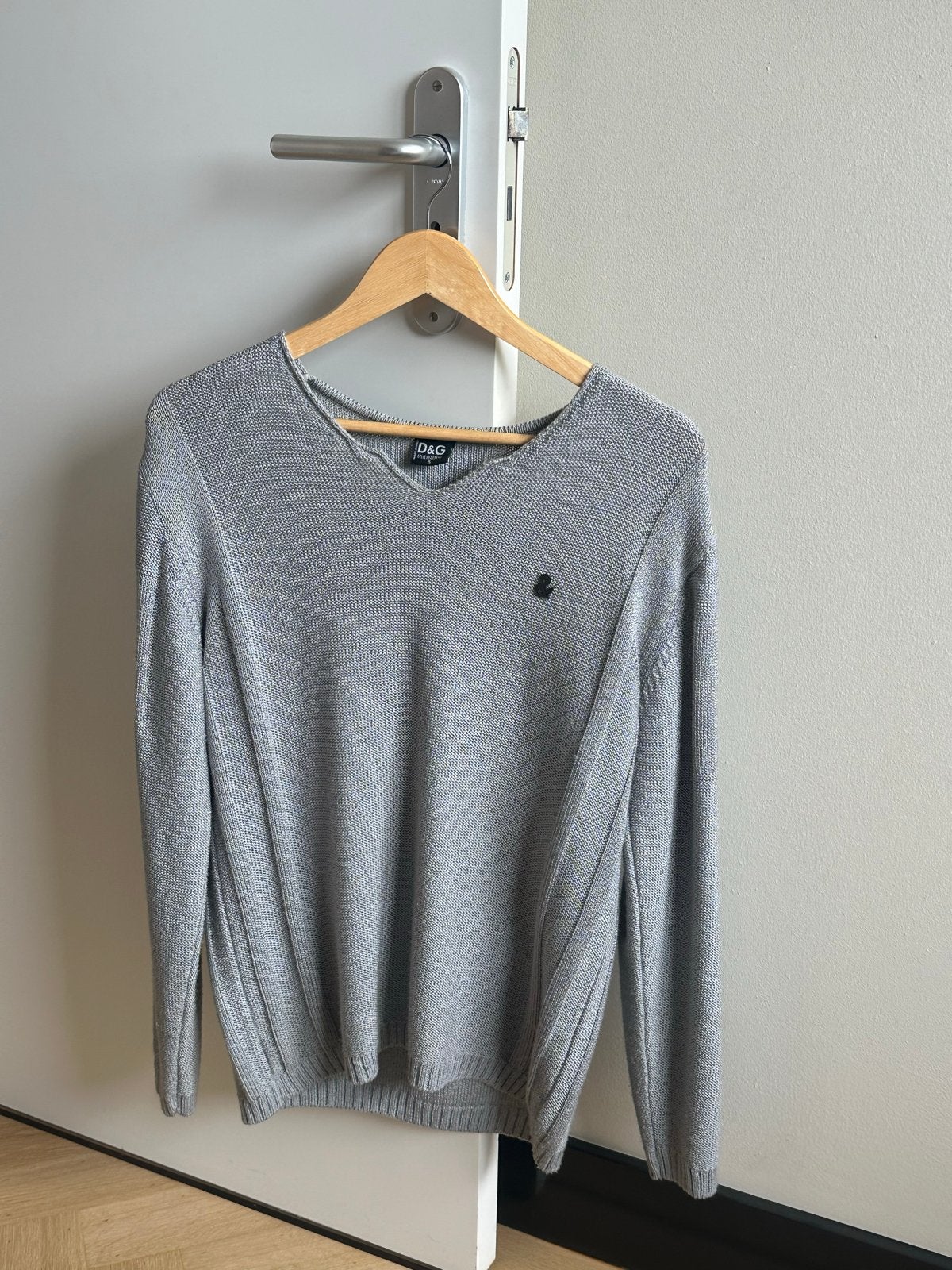 Dolce & Gabbana Heren Trui Maat S Katoen Lichtgrijs, Kleding | Heren, Truien en Vesten, Verzenden, Gedragen, Maat 46 (S) of kleiner