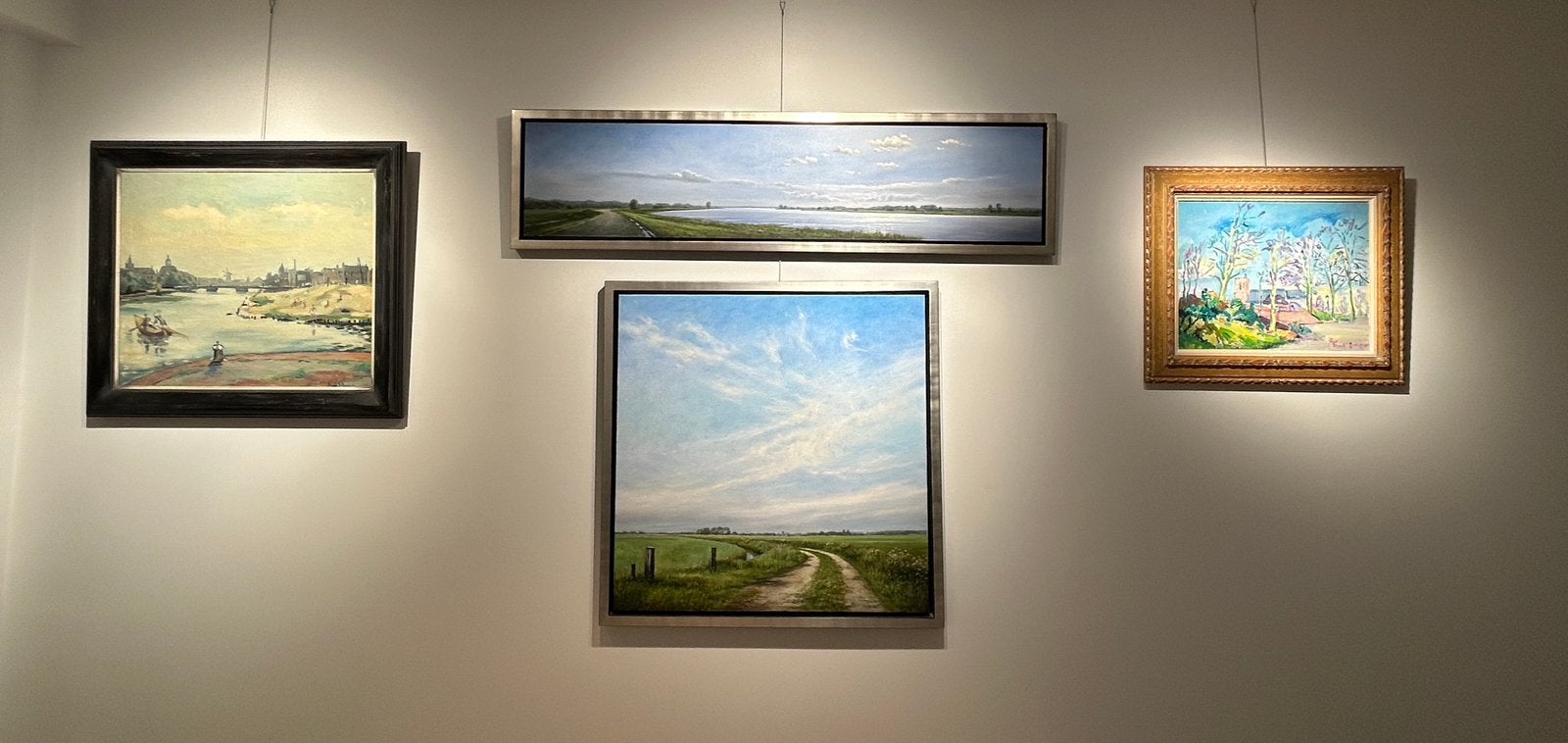 AFSCHEID | Collectie 1850-1950 | GALERIE 81 Woerden, Antiek en Kunst, Ophalen, Doek, Landschap, Olieverf