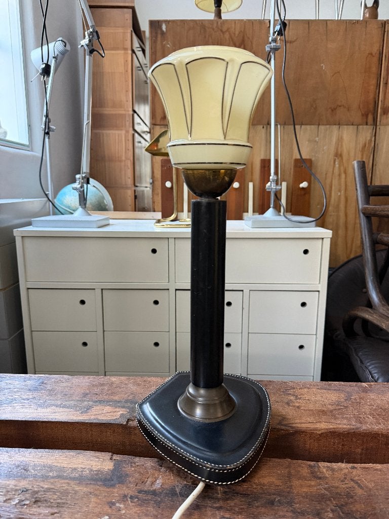 Art deco tafellamp, antieke schemerlamp, Ophalen