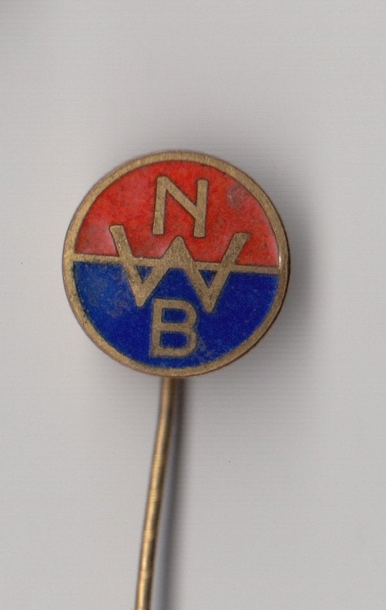 NWB Wieler of Wandel bond speldje, Verzamelen, Gebruikt, Niet vindbaar, Niet vindbaar, Speldje of Pin