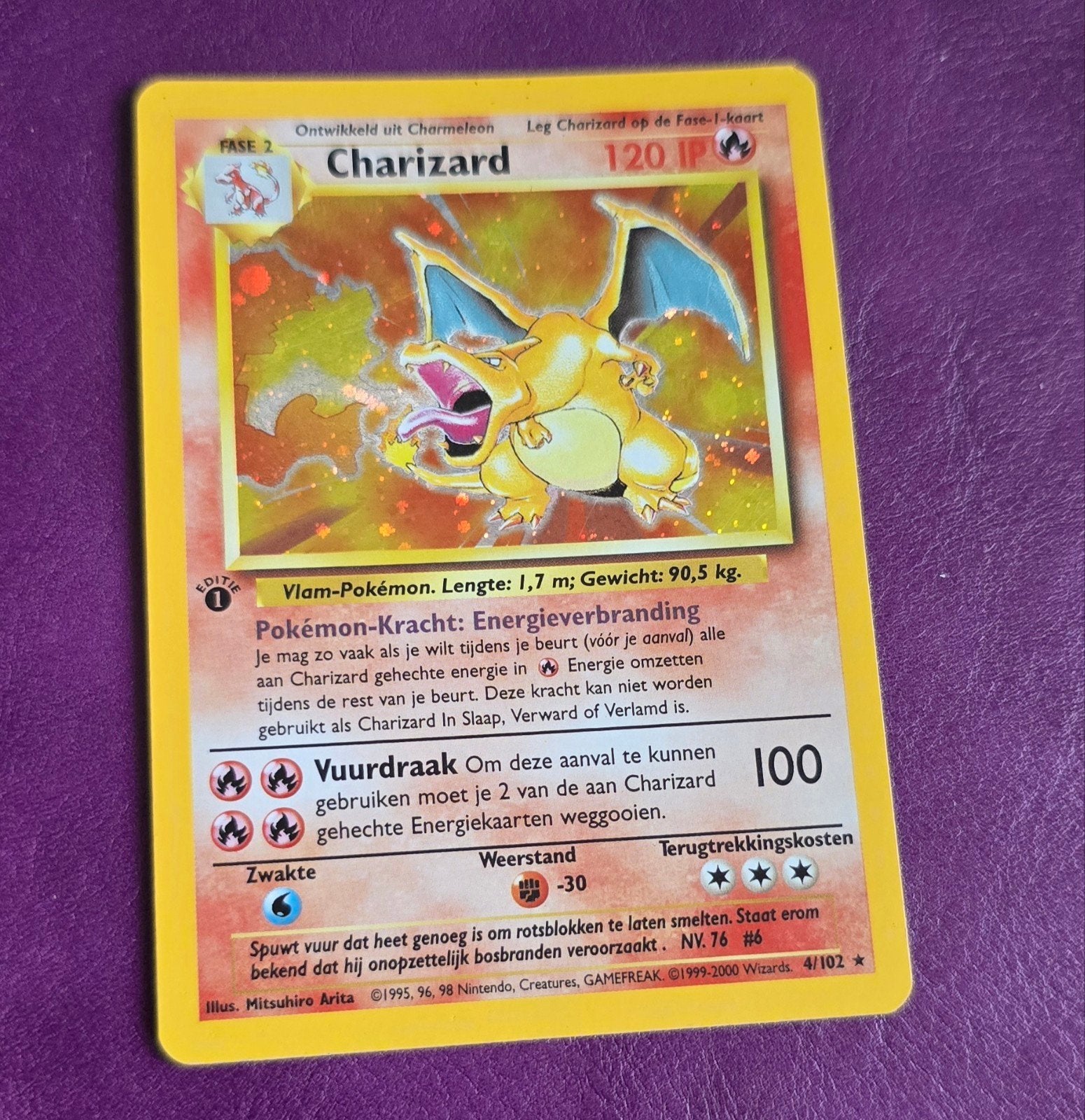 Charizard 1st Edition Nederlands, Ophalen, Zo goed als nieuw