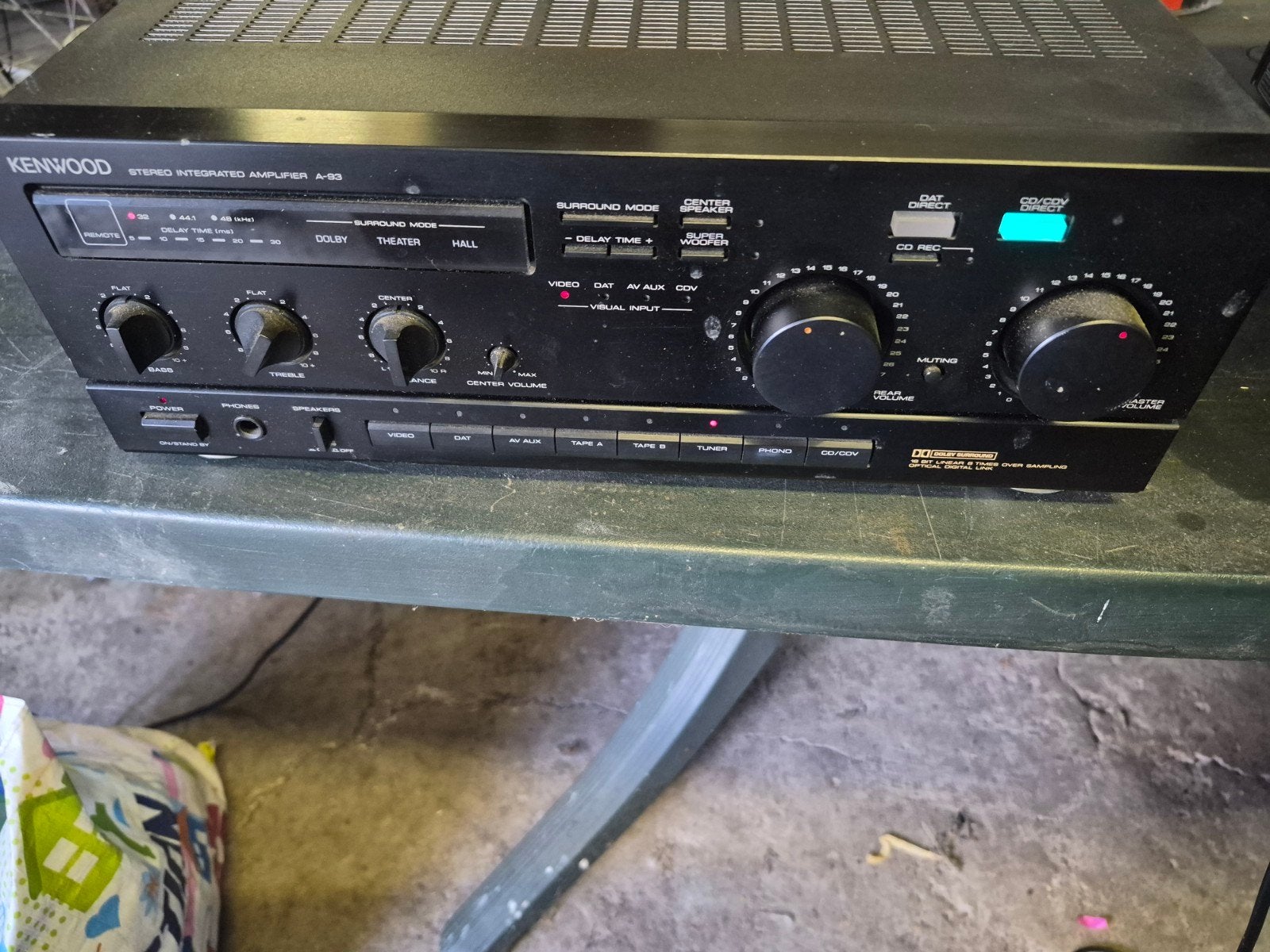 Kenwood A-9B Stereo Geïntegreerde Versterker, Gebruikt, Ophalen, Overige merken, Minder dan 60 watt