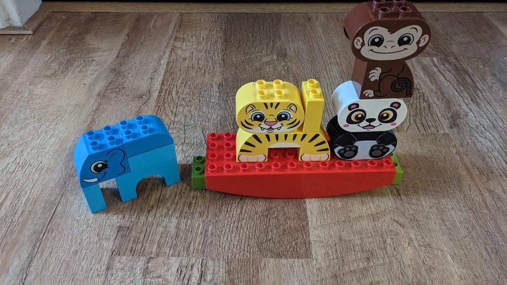LEGO My First Balancing Animals 10884 - compleet, Ophalen of Verzenden, Gebruikt, Knutselen