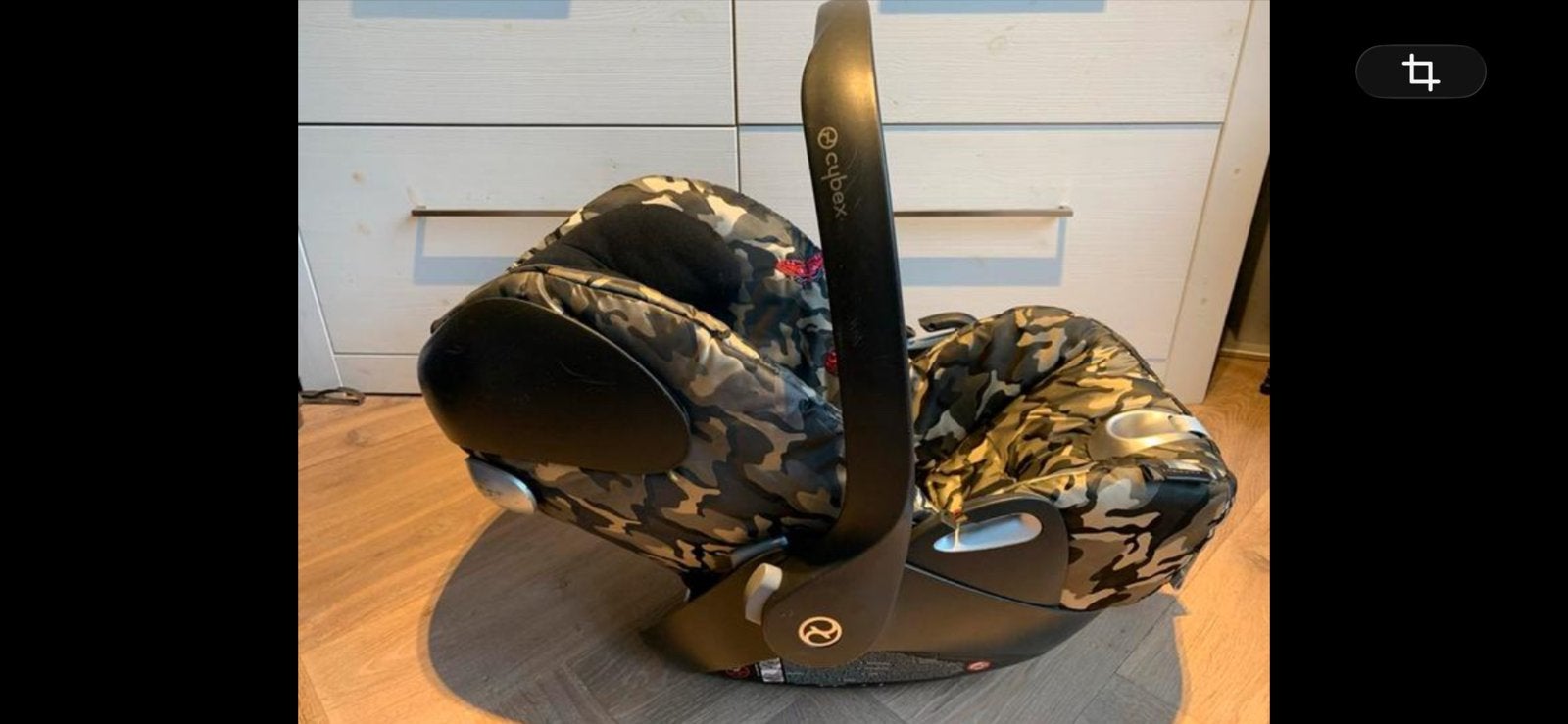 Cybex Cloud Q Platinum Butterfly met Isofix Base, Overige merken, Slaapstand, Ophalen of Verzenden, Zo goed als nieuw