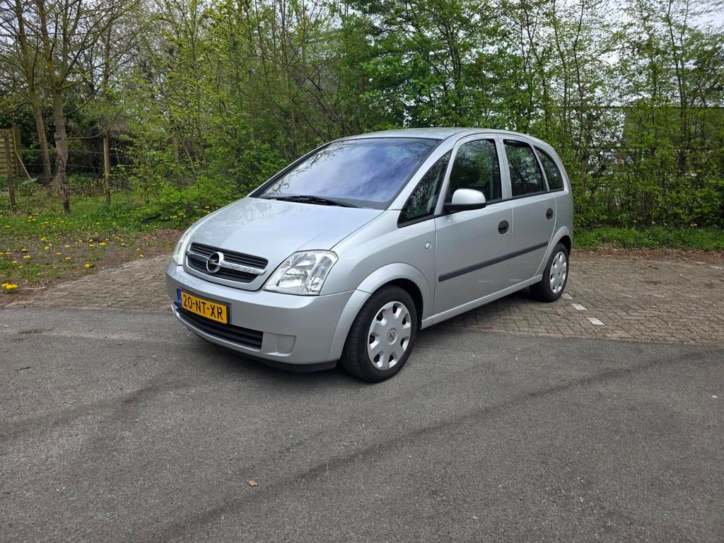 OPEL MERIVA 1.6 AUTOMAAT MAXX BJ 2004 ORGINEEL 170601 KM, Auto's, Zwart, 4 cilinders, 1210 kg, Origineel Nederlands
