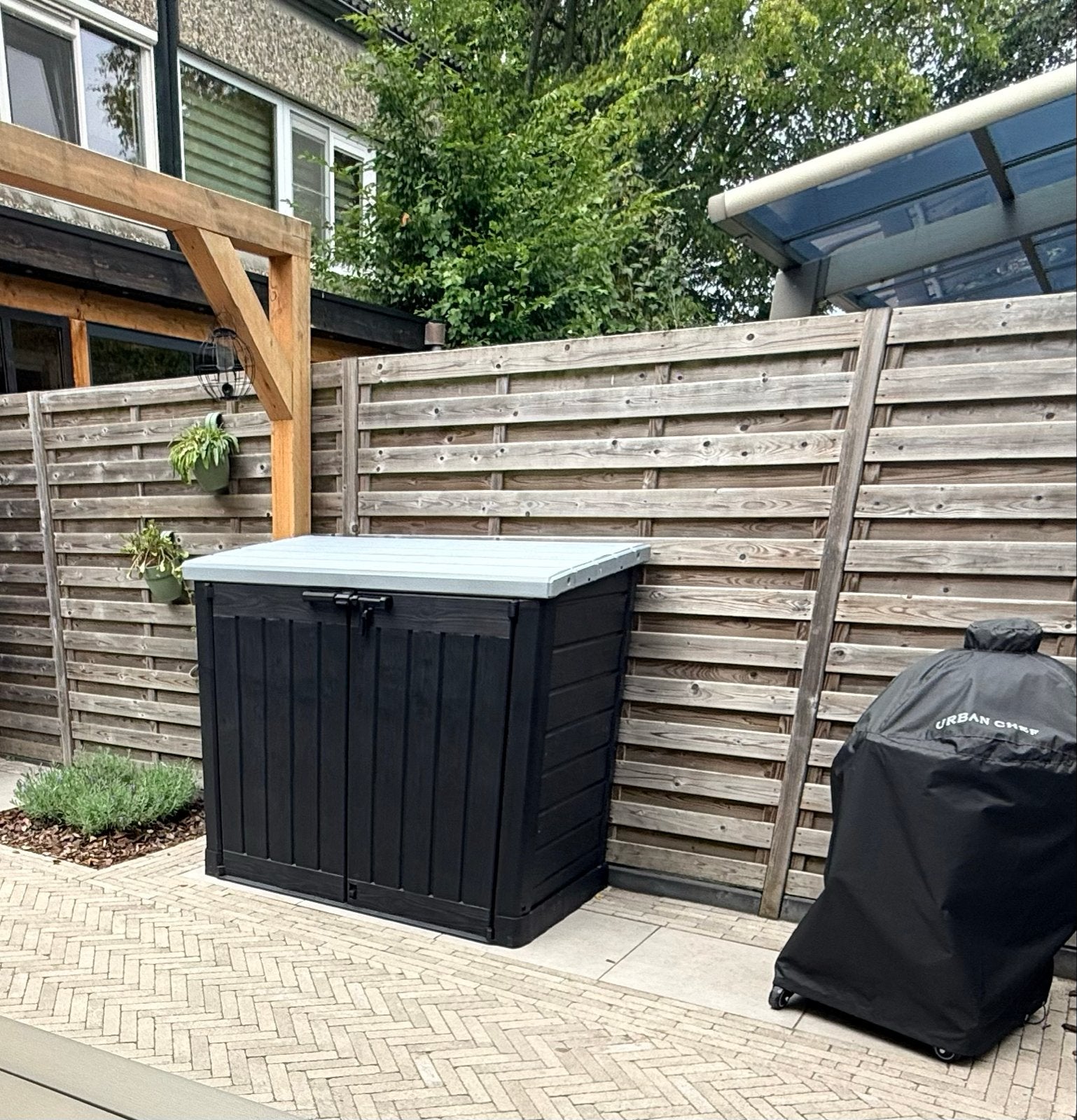 KETER Tuin- gereedschapsbox Store-it-out, antraciet/grijs, Ophalen, Zo goed als nieuw, Kunststof, Containerberging